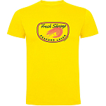 Kruskis CA65500503C073 Футболка с коротким рукавом Fresh Shrimp Желтый Yellow 2XL