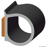 Самоклеящийся профиль из EPDM-резины черный, Osculati 44.490.01