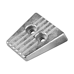 Цинковый трапециевидный анод Tecnoseal 00737 90x100x28мм для двигателей Volvo Penta DPS-A, DPS-B, FWD
