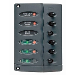 Bep marine CSP6 панель переключателей Contour DC  Black