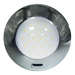 Светильник потолочный с выключателем Lalizas AquaLED 72382 IP20 4,8Вт 12-24В 143мм хромированный корпус