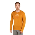 Icebreaker 0A572O01KXS Базовый слой с длинным рукавом Merino 200 Oasis Ruapehu Round Оранжевый Ray XS