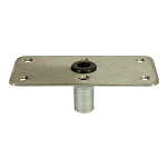 Springfield marine 169-1620001 Kingpin Deck Base Standard Золотистый Stainless Steel 177 x 177 mm 