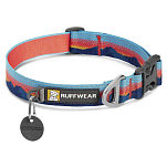 Ruffwear 25802-9131114 Crag Собачий ошейник Белая  Sunset 28-36 cm