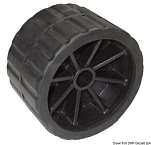Бортовой ролик качающий из чёрного полимера и резины 120 х 75 х 15 мм, Osculati 02.029.07 для лодочных прицепов