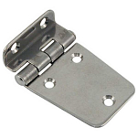 Euromarine 004450 Нержавеющая сталь Hexagonal Смещенная петля 2 единицы Silver 63 x 40 mm