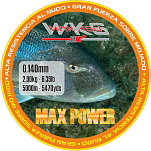 Wakasu 48282414 Max Power Монофиламент 5000 m Красный Red 0.140 mm 