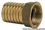 Штуцер под шланг из латуни с токарной обработкой типа "мама" 2"1/2 x 70 мм, Osculati 17.199.19