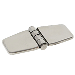 Marine town 4949323 76x37 mm Полуутопленная петля из нержавеющей стали Бесцветный Silver
