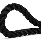 GLEISTEIN 249120301 GeoTWIST Полиэстер - Трехниточный швартовочный трос / черный / Веревка-Ø: 12 мм 16211-bvs