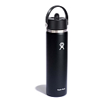 Hydro flask W24BFS001 710ml Широкая гибкая соломенная крышка Термо Черный Black