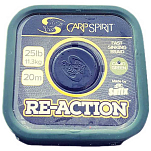 Carp spirit 34CSACS640061 Re-Action Карповая Ловля 20 м Зеленый Camo Green 35 Lbs 