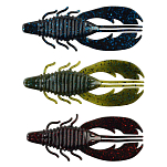 Berkley 1457638 Powerbait Craw Fatty 80 Mm Голубой  Black Blue Fleck