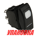 Переключатель трехпозиционный ON-OFF-ON 12 В/16А 6Р с подсветкой (упаковка из 10 шт.) AES.Co AES111855A_pkg_10