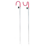 Ragot 973003221 Adjustable Over Under Bankstick Серебристый 100 cm 