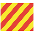 Купить Talamex 27503325 Signal Y Желтый  Yellow / Red 30 x 36 cm  7ft.ru в интернет магазине Семь Футов