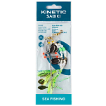 Kinetic F174-192-039 Sabiki Fish Fry Рыболовное Перо Бесцветный Pearl / Chartreuse Fry