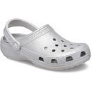 Купить Crocs 205942-0ic-m2w4 Деревянные башмаки Classic Glitter Silver Glitter 35x25x15 EU 33 7ft.ru в интернет магазине Семь Футов