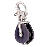 Wichard p18197 Открытие шкива с карабином Black / Silver 8x8x17 18 mm