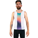 Pissei ATTFSH22-Bianco-XL+ Безрукавная базовая футболка Attaque Белая White XL-2XL