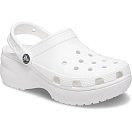 Купить Crocs 206750-100b-w9 Деревянные башмаки Classic Platform White 35x25x15 EU 39.5 7ft.ru в интернет магазине Семь Футов