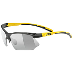 Uvex S5308722601 Фотохромные солнцезащитные очки Sportstyle 802 Variomatic Black Matt / Sunbee Variomatic Smoke/CAT1-3