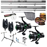 Carp expert 12046016 Double Boilie Rod Pod Комбо для ловли карпа Black 3.90 m