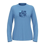 Odlo 554621-21090-xl Базовый слой с длинным рукавом Merino 200 Nature Provincial Blue 30x25x2