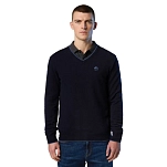 North sails 699776-0802-xxl Свитер с V-образным вырезом 12GG Navy Blue 35x25x15 2XL