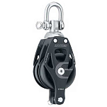 Harken 6270 Element Double Swivel Block 60 mm With Becket Черный Black / Silver