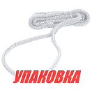 Веревка из сверхпрочного полиэфира с огонами для крепления кранца, d12 мм, L2,5 м, белый (упаковка из 4 шт.) Osculati 06-444-52_pkg_4
