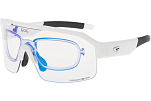 Спортивные очки с диоптриями GOG Thor C / Matt White-Black / Photochromic Blue Lens, rx-023/e600-4c