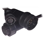 Raymarine A80492 Transducer To Axiom RealVision Y Cable Черный Black 25 To 8/25 Pins 