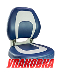 Кресло мягкое складное, обивка винил, цвет серый/синий, Marine Rocket (упаковка из 10 шт.) 75178GB-MR_pkg_10