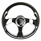 Купить Рулевое колесо из полиуретана Vetus Argentus SWARG32 320 мм черное с хромированными вставками 7ft.ru в интернет магазине Семь Футов