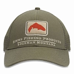 Simms 12226-1150-00 Кепка Trout Icon Trucker  Riffle Green