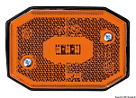 Габаритный светодиодный фонарь 12 / 24 B, Osculati 02.021.50 боковой оранжевый цвет