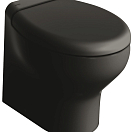 TECMA electric toilet Silence Plus 2G 24V Black, Osculati 50.227.41