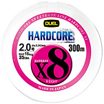 Duel 680731 Hardcore X8 Плетеный 300 m Бесцветный Multicolour 50 Lbs 