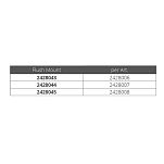 Dometic 2428044 CR65 Рама для скрытого монтажа Silver