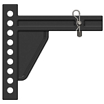 Blue ox 123-BXW4039 Track Pro 9 Отверстия Буксировка заминка БАР 2-1/2´´ Серебристый Black