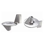 Enrico polipodio 2626307 25HP Америка цинковый ребристый анод  Silver 90 x 95 mm