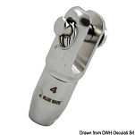 Fork terminal for textile rig Ø. 4 mm, 05.221.04