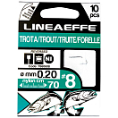Купить Lineaeffe 7660610 Trout Связанные Крючки Серебристый Black 10  7ft.ru в интернет магазине Семь Футов