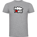 Купить Kruskis CA65500358K037 Футболка с коротким рукавом I Love Bass Серый Heather Grey L 7ft.ru в интернет магазине Семь Футов