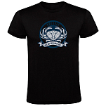 Kruskis CA65500502C054 Футболка с коротким рукавом Crab Logo Черный Black 2XL