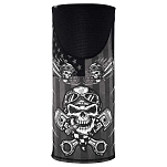 Zan headgear tw712 Шарф-хомут Motley Tube® SportFlex® Windproof Biker Skull Black / White 15x10x5