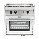 ENO F63258 FORCE10 Плита с духовкой / 2 конфорки / из нержавеющей стали / компактная