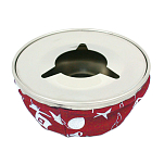 Marine town 2450705R Пепельница из нержавеющей стали/ткани Золотистый Red