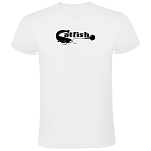 Kruskis CA65500401K039 Футболка с коротким рукавом Catfish Белая White XL